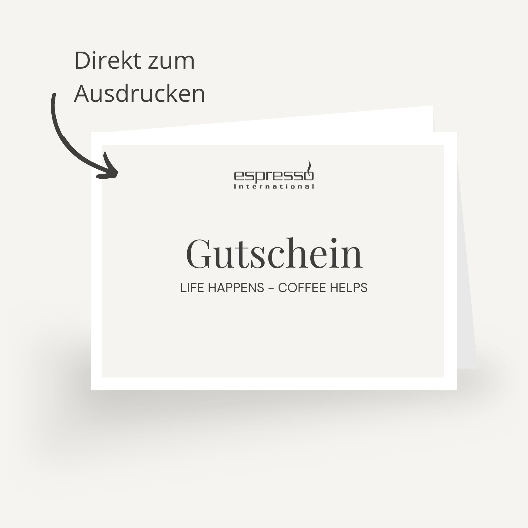 Kaufgutschein zum Download - Für echte Kaffeeliebhaber