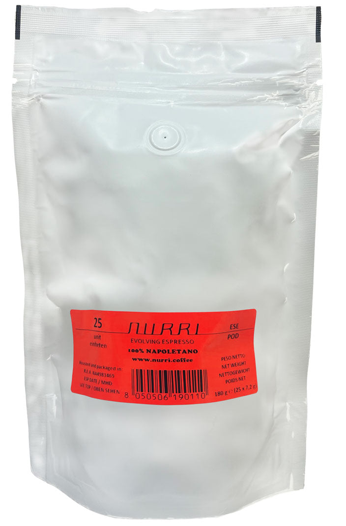 Nurri 100% Napoletano ESE pads without packaging