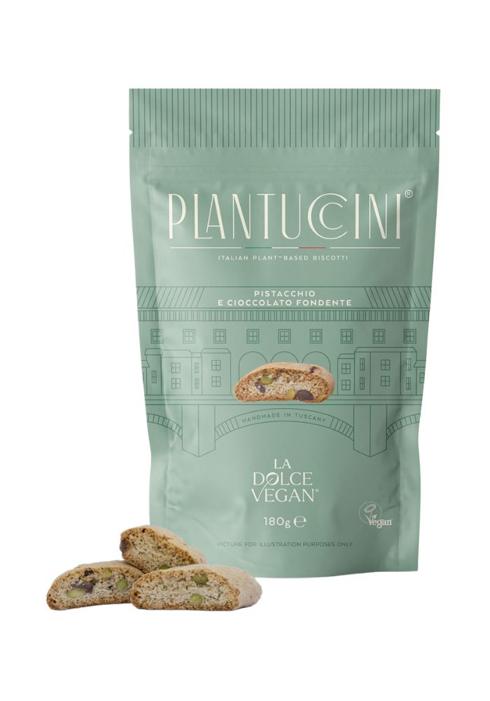 Plantuccini Cantucci Pistachio Dark Chocolate Vegan
