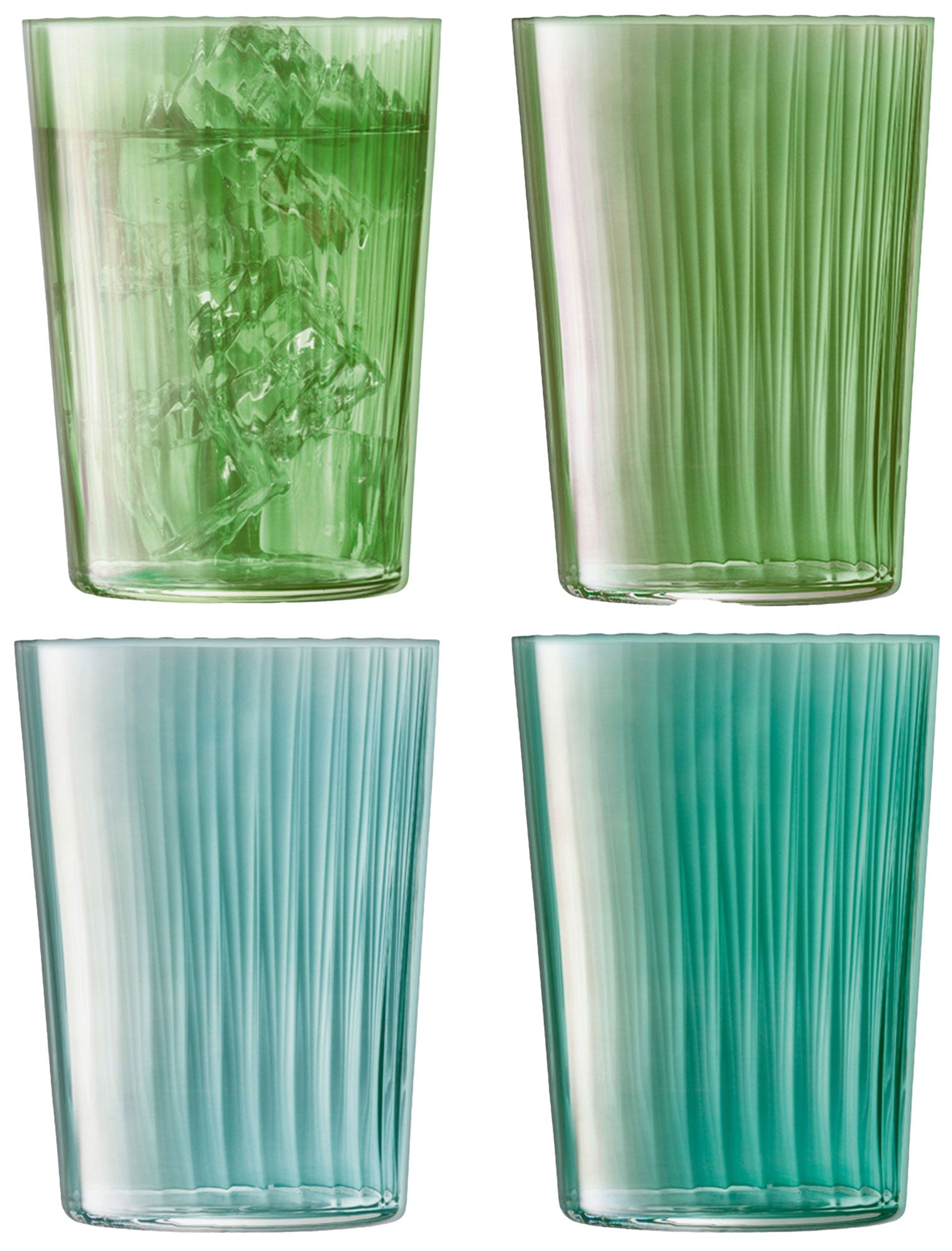 Set of 4 Gems / Jade glasses - LSA