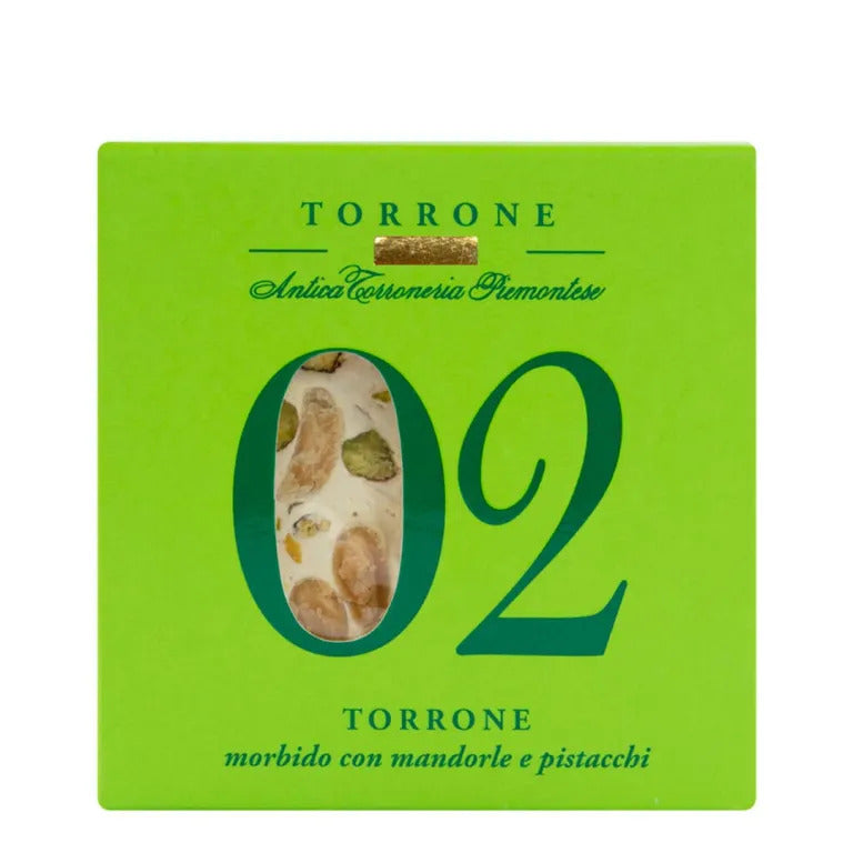 Soft nougat No. 2 Almonds and pistachios - Antica Torroneria Piemontese