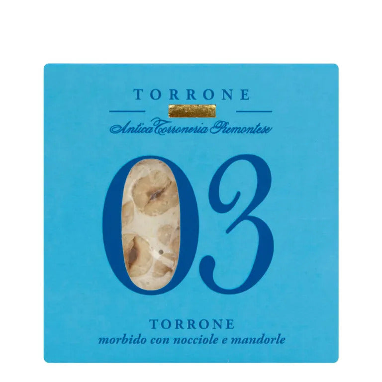 Soft nougat No. 3 Hazelnuts and almonds - Antica Torroneria Piemontese